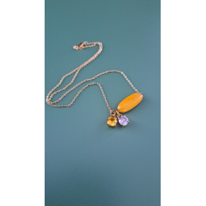 Collier Tessa jaune soleil
