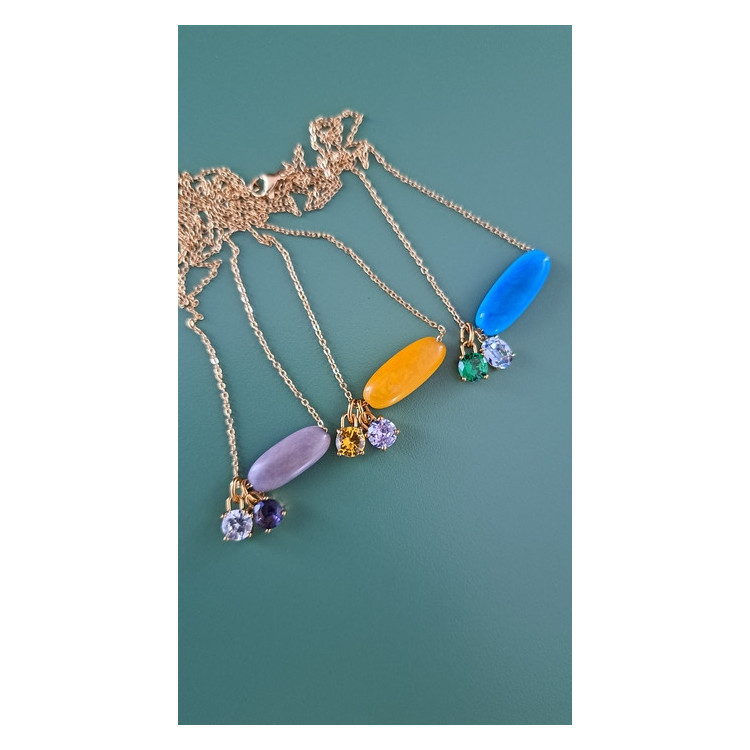 Collier Tessa lilas