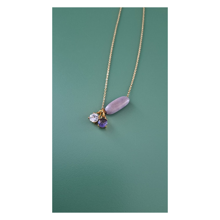 Collier Tessa lilas