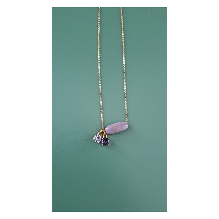 Collier Tessa lilas