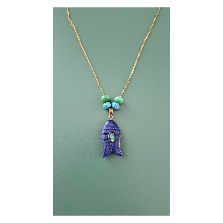 Collier Egée lapis lazuli