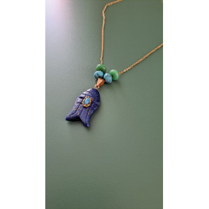 Collier Egée lapis lazuli
