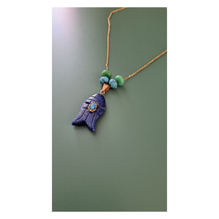 Collier Egée lapis lazuli