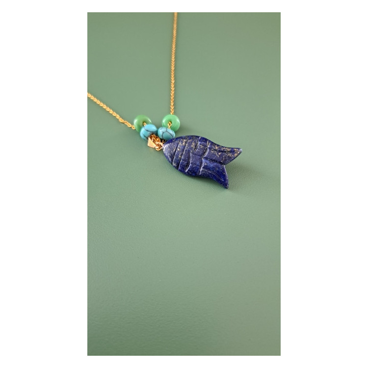 Collier Egée lapis lazuli