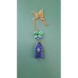 Collier Egée lapis lazuli