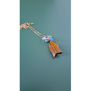 Collier Egée oeil de tigre