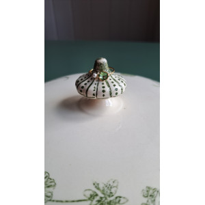 Bague fine Adelina vert
