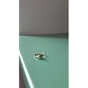 Bague fine Adelina vert