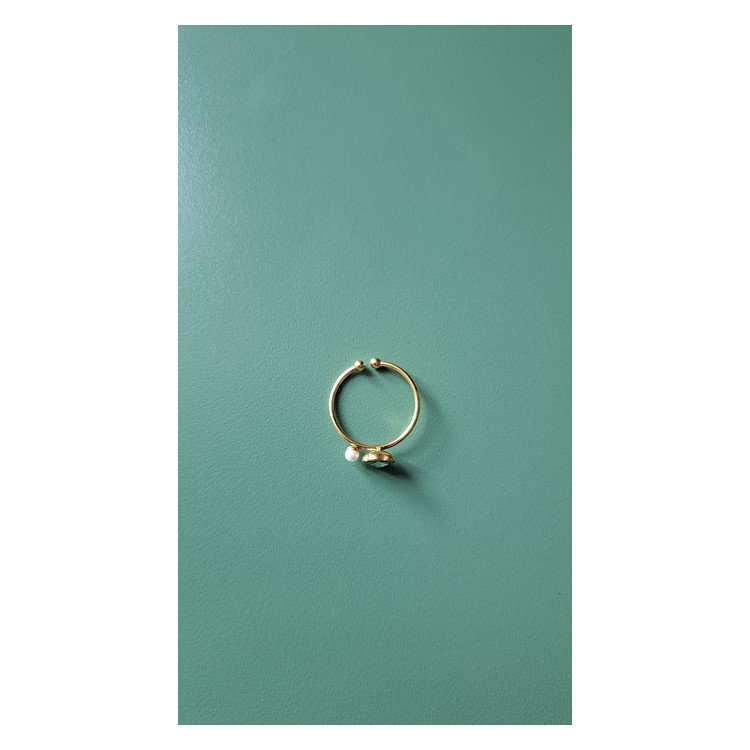 Bague fine Adelina vert