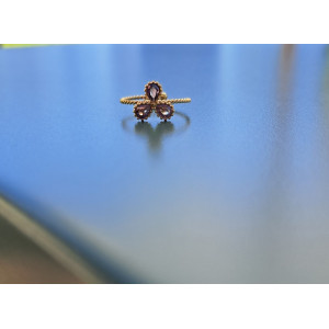 Bague fine Toscane mauve