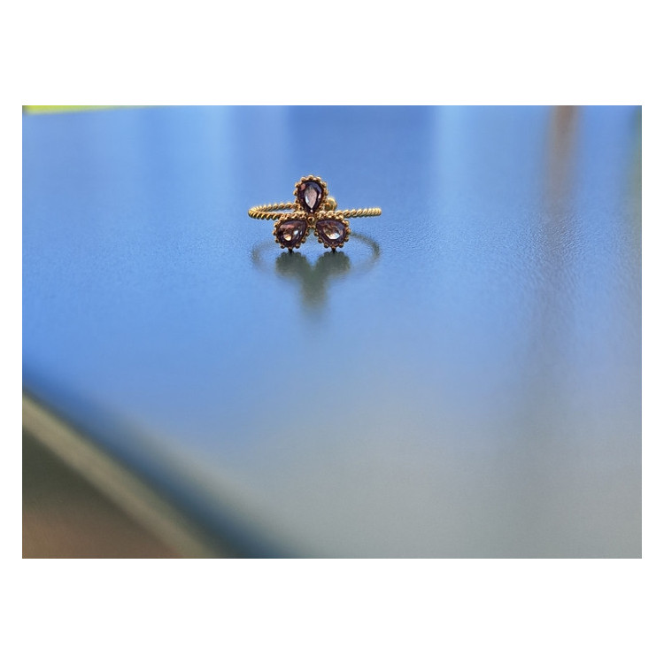Bague fine Toscane mauve