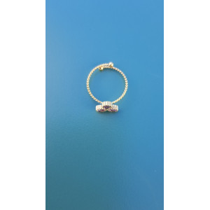 Bague fine Toscane mauve