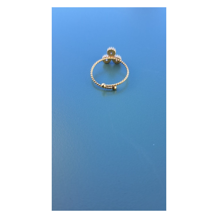 Bague fine Toscane mauve
