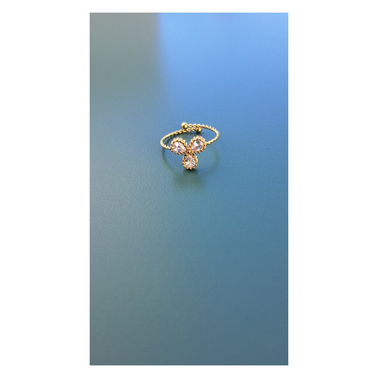 Bague fine Toscane blanc
