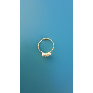 Bague fine Toscane blanc