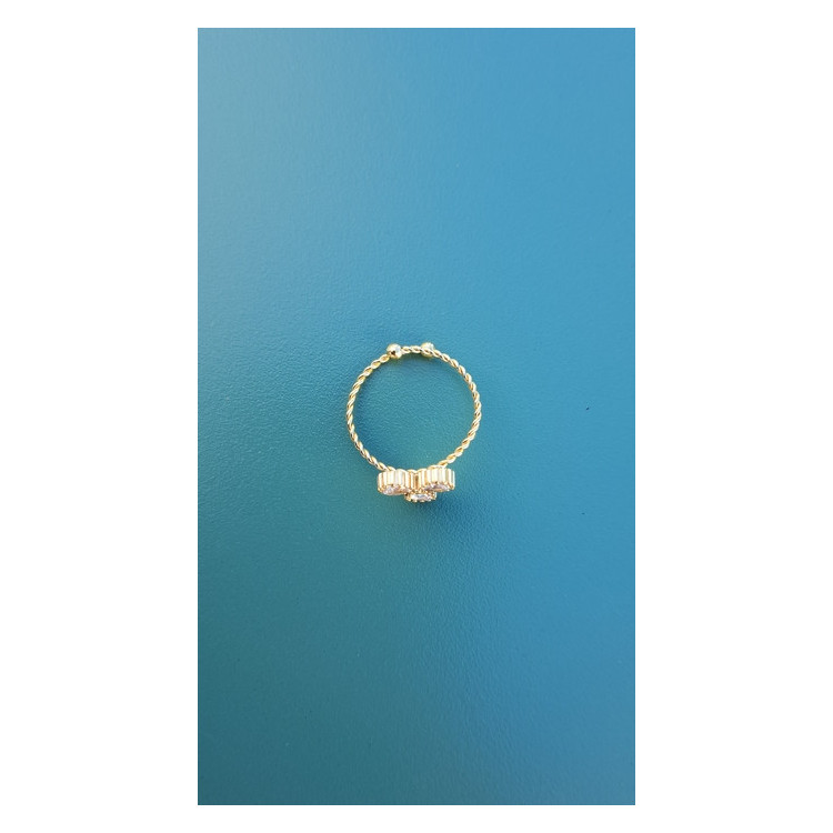 Bague fine Toscane blanc