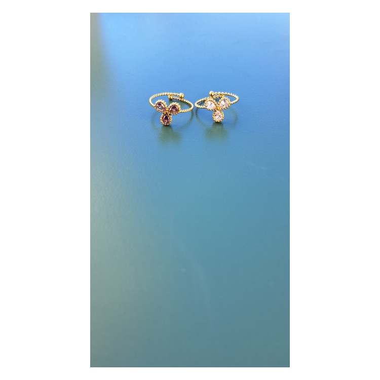 Bague fine Toscane blanc