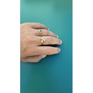 Bague fine Toscane blanc