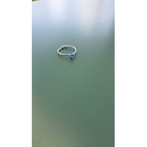 Bague fine Poéma bleu