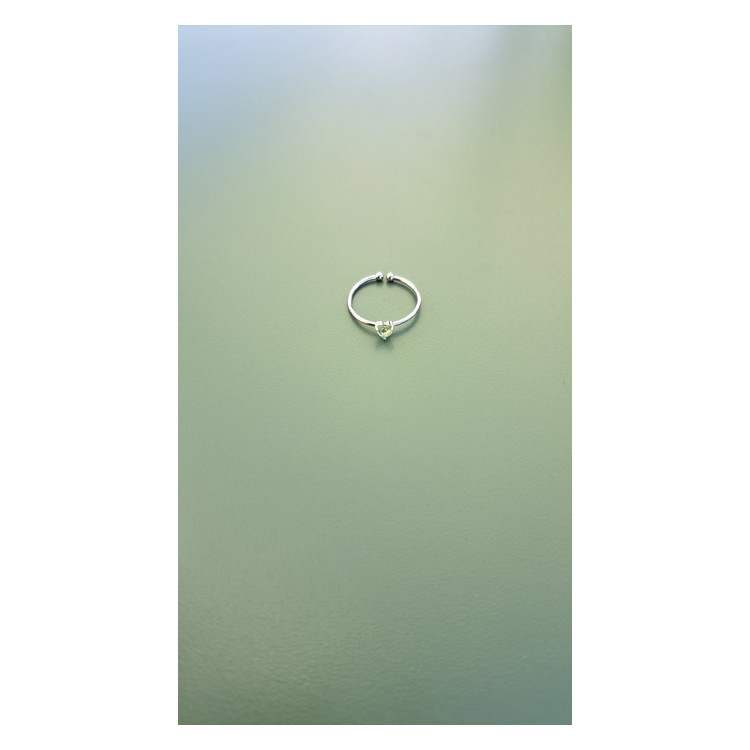 Bague fine Poéma vert