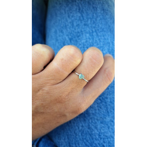 Bague fine Poéma vert