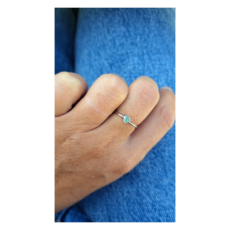 Bague fine Poéma vert