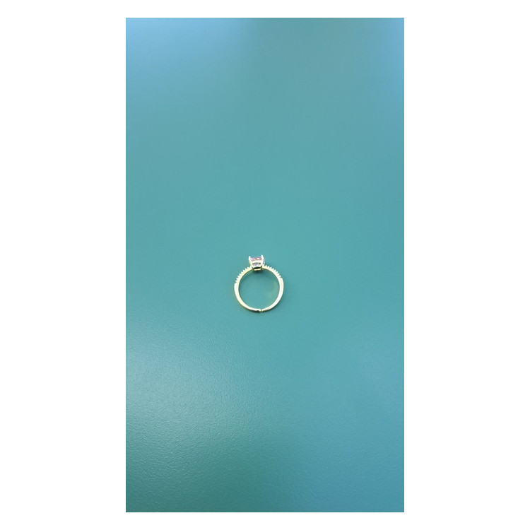 Bague fine dorée Sixtine rose