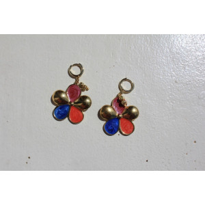 Boucles d'oreilles Hoa orange