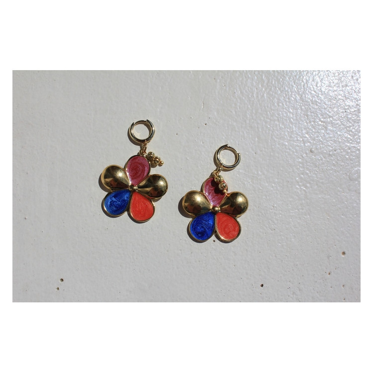 Boucles d'oreilles Hoa orange