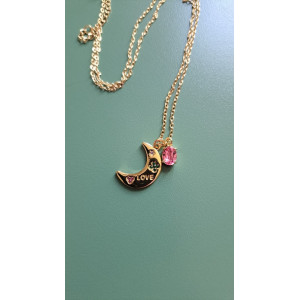 Collier Luna rose