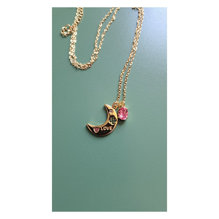Collier Luna rose