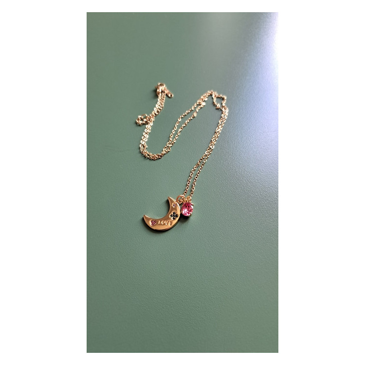 Collier Luna rose