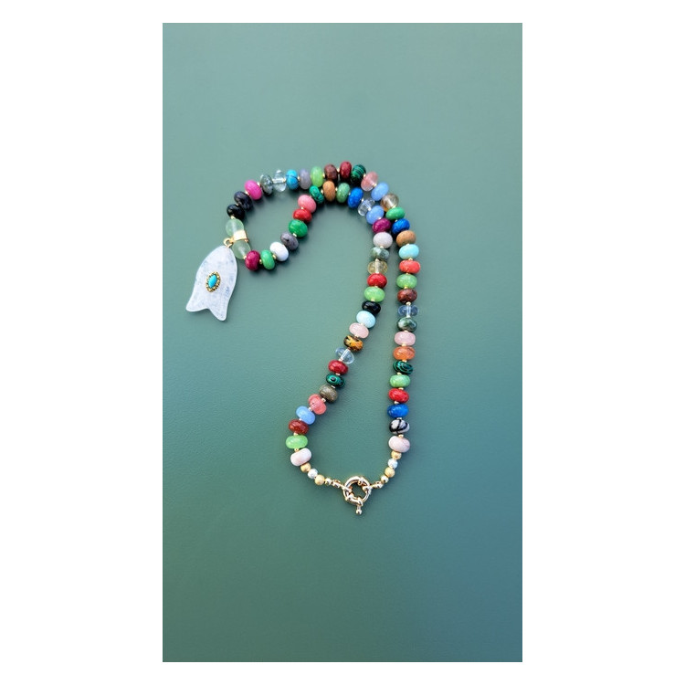 Collier DEMETER multicolore