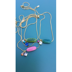 Collier TESSA vert pin