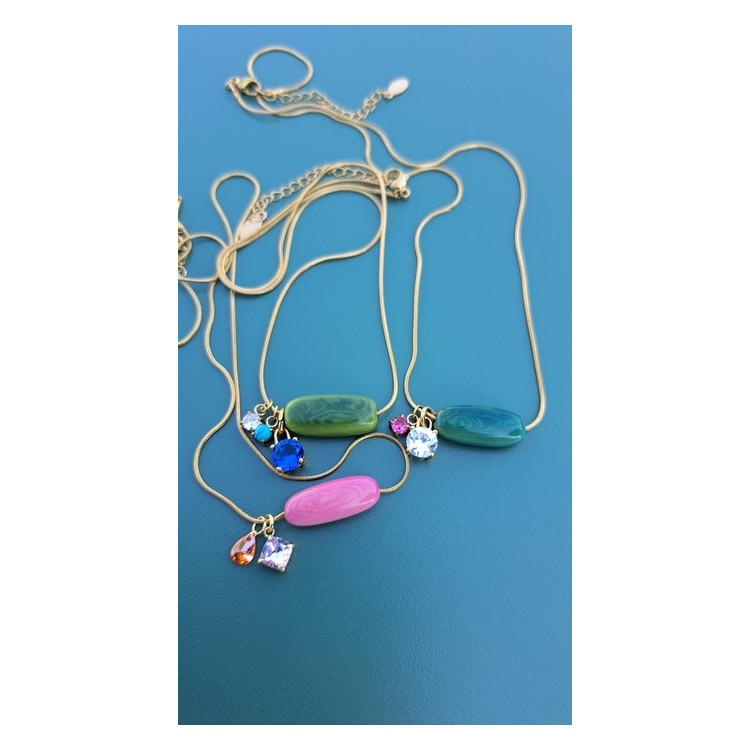 Collier TESSA vert pin