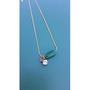 Collier TESSA vert pin