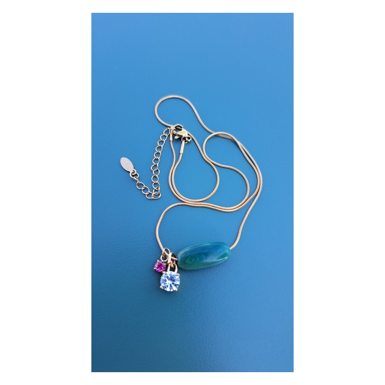 Collier TESSA vert pin