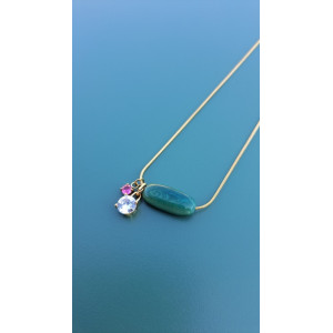 Collier TESSA vert pin