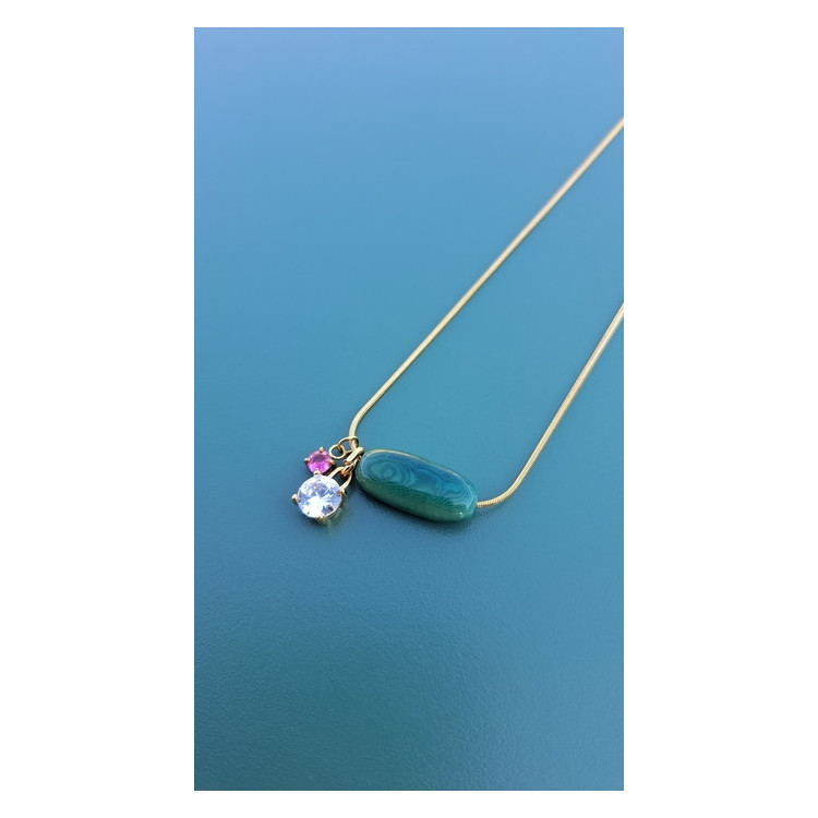 Collier TESSA vert pin