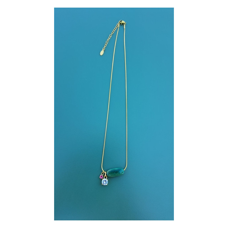 Collier TESSA vert pin