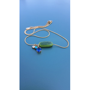 Collier TALIA vert kaki