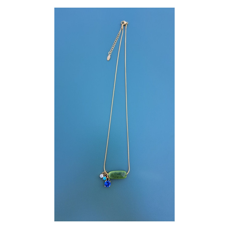 Collier TALIA vert kaki