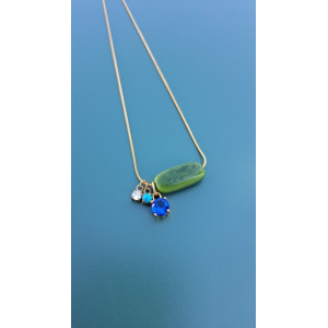 Collier TALIA vert kaki