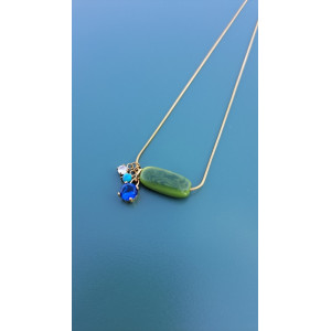 Collier TALIA vert kaki