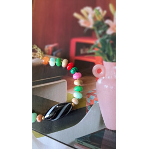 Bracelet Cloé - noir doré