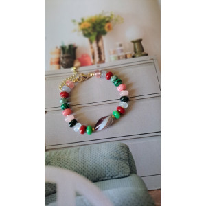 Bracelet Cloé - violine multicolore