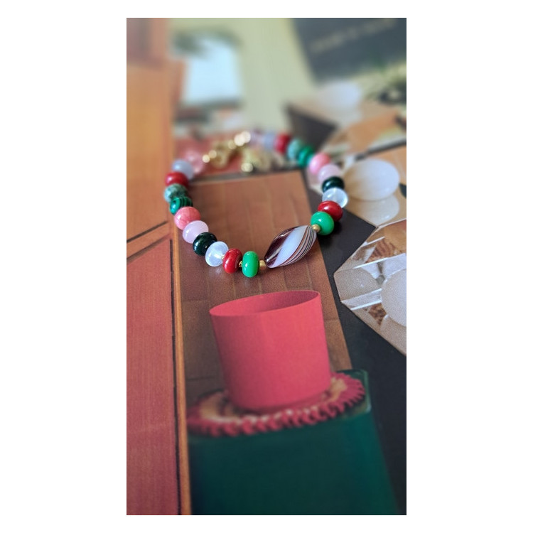 Bracelet Cloé - violine multicolore