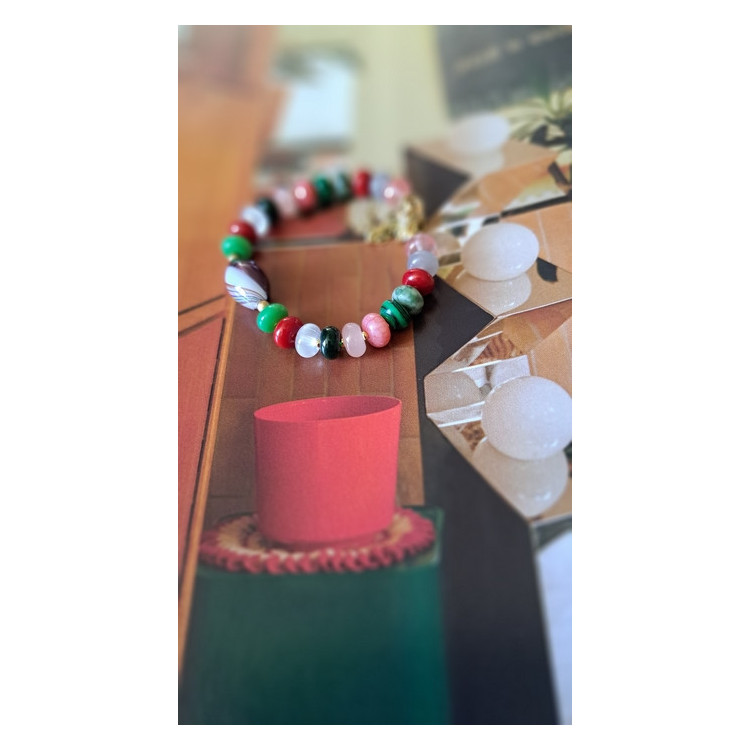 Bracelet Cloé - violine multicolore