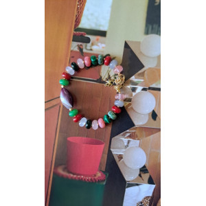 Bracelet Cloé - violine multicolore