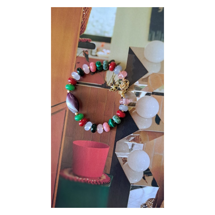 Bracelet Cloé - violine multicolore